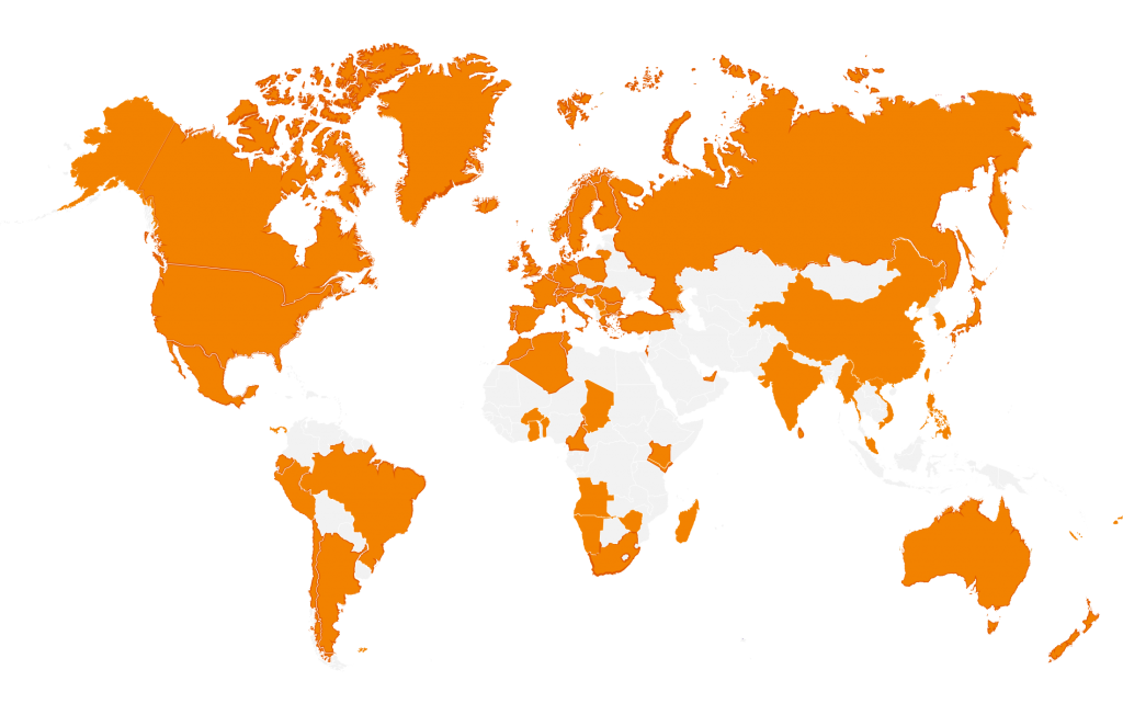 Geographical Distribution of Signatures of IPBC Manifesto